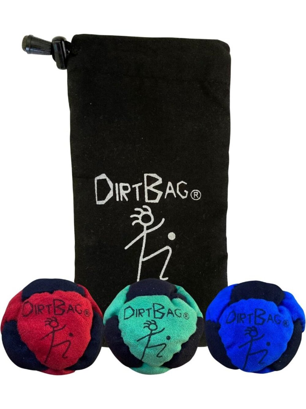 Classic Footbag Set - 3 Pack with Pouch, Unique Design for Fun Play & Tricks